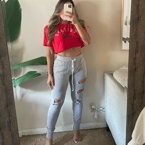 Chicago 1992 Windsor red crop top